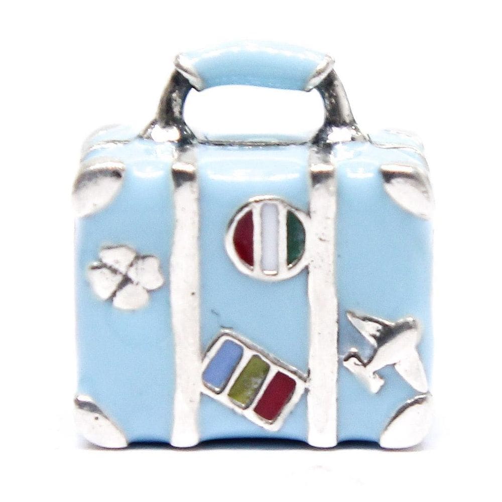 Berloque Separador Mala Prata 925 - - 11x10mm