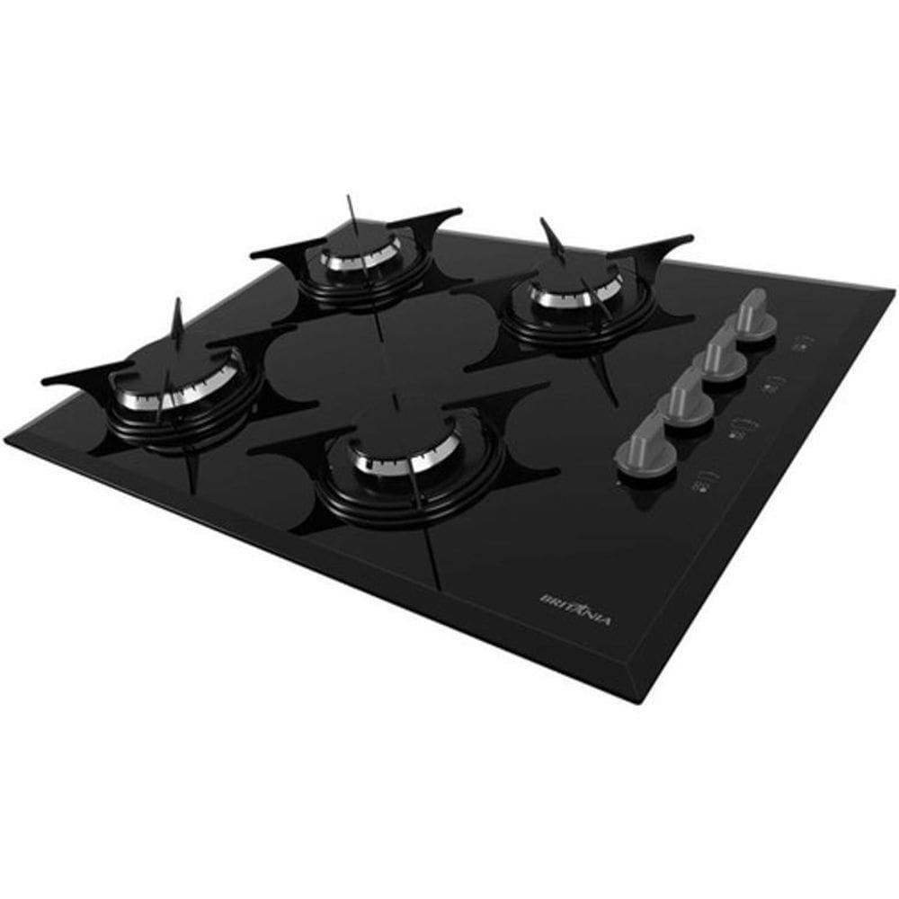 Cooktop À Gás Super Automático Britânia - Preto - 110V/220V