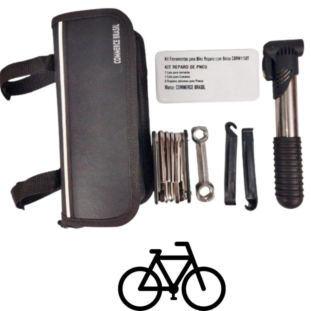 Kit Ferramentas Para Bike Com Remendo De Pneu