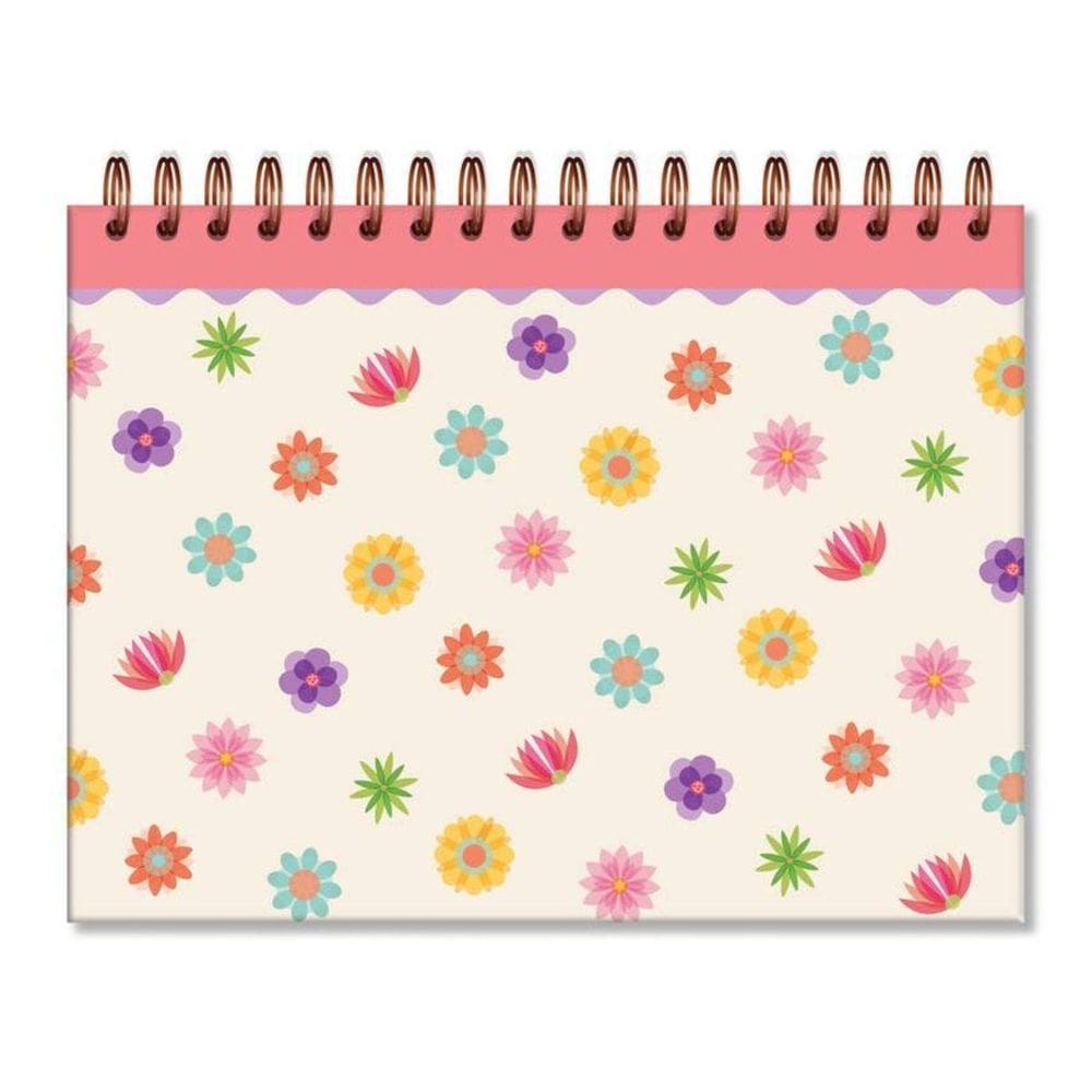 Caderno De Criacao Fls. Pretas Flores Para Voce Fina Ideia