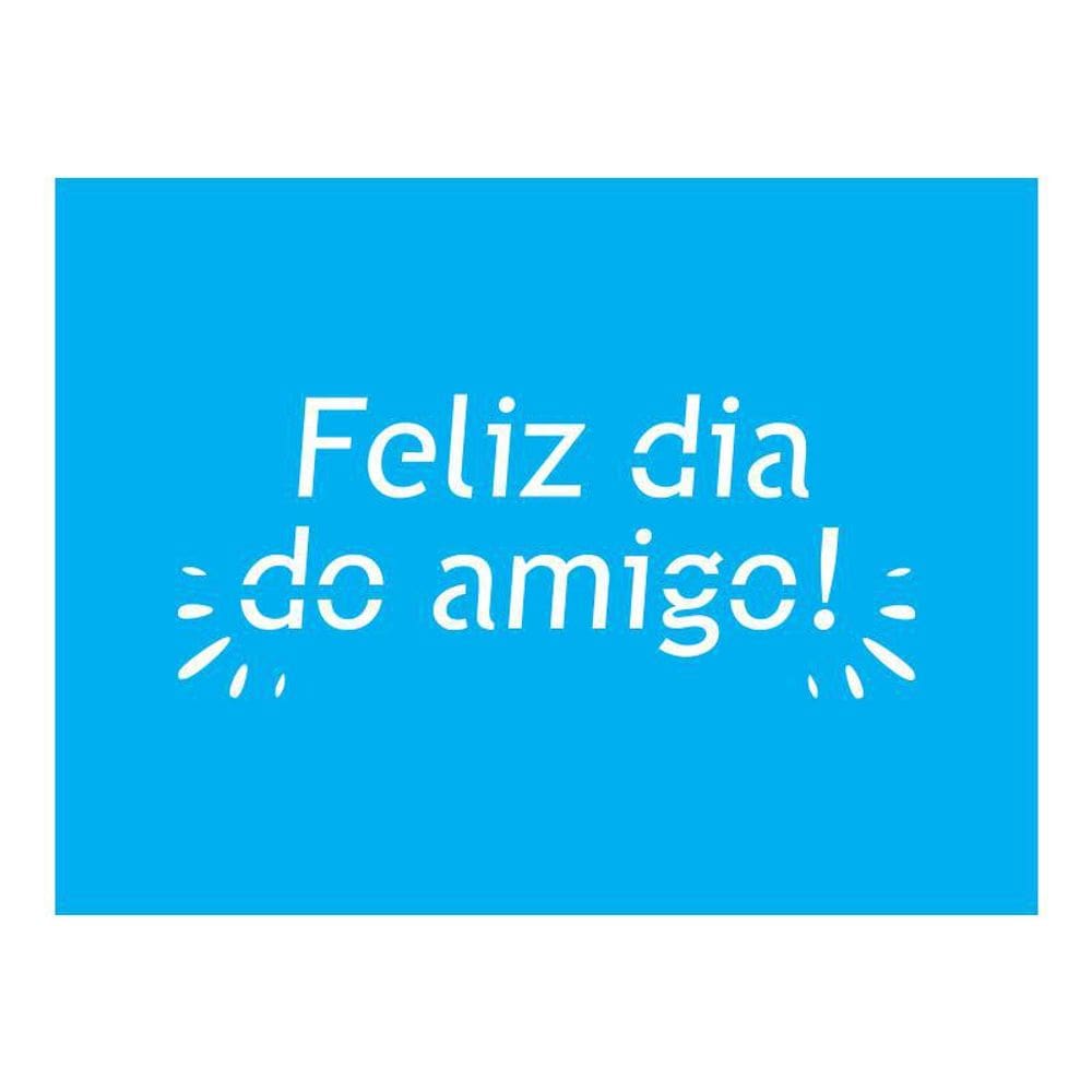 Stencil Tamako Feliz Dia Do Amigo - 15X20Cm - Ref A3175