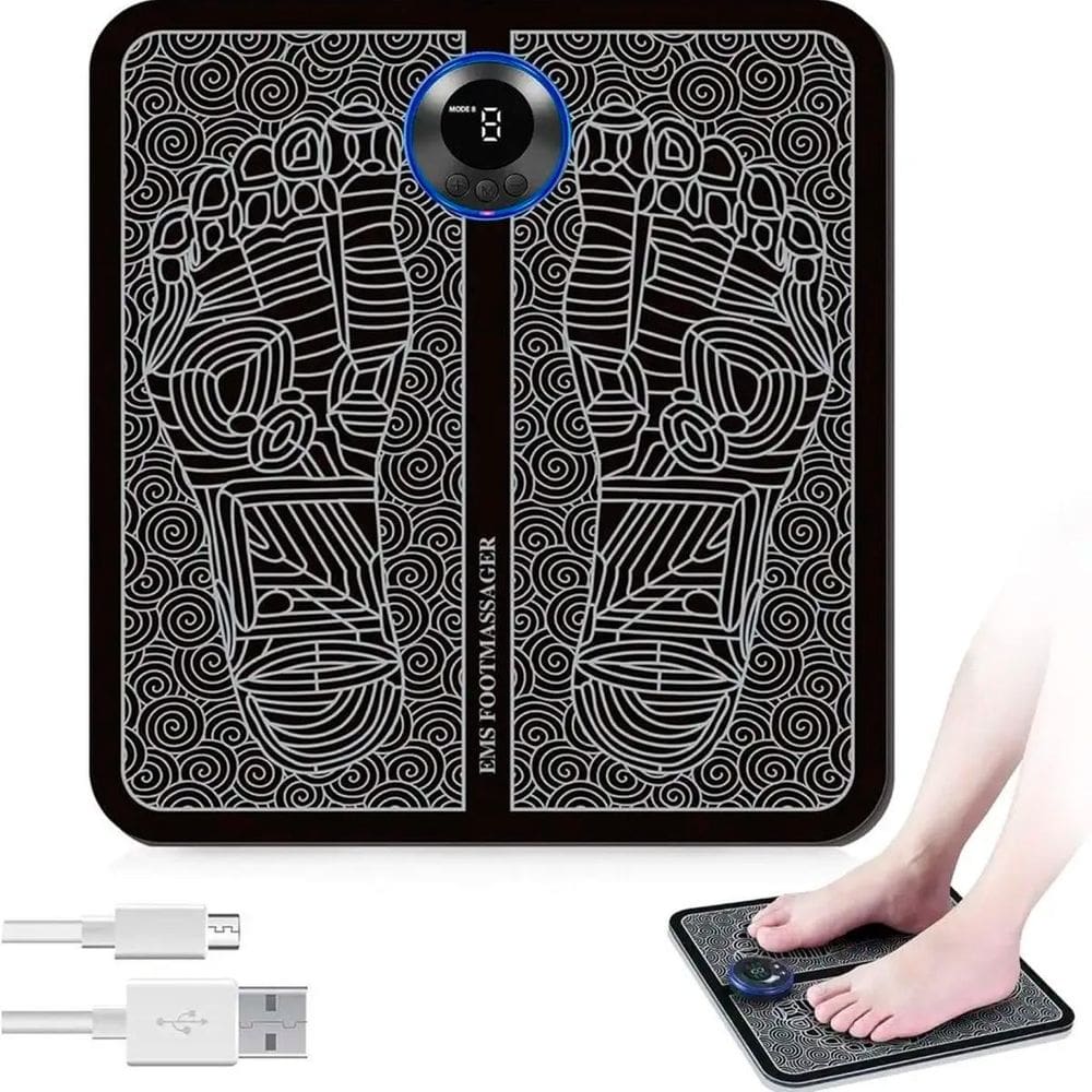 Massageador Tapete Elétrico Recarregável Para Pés