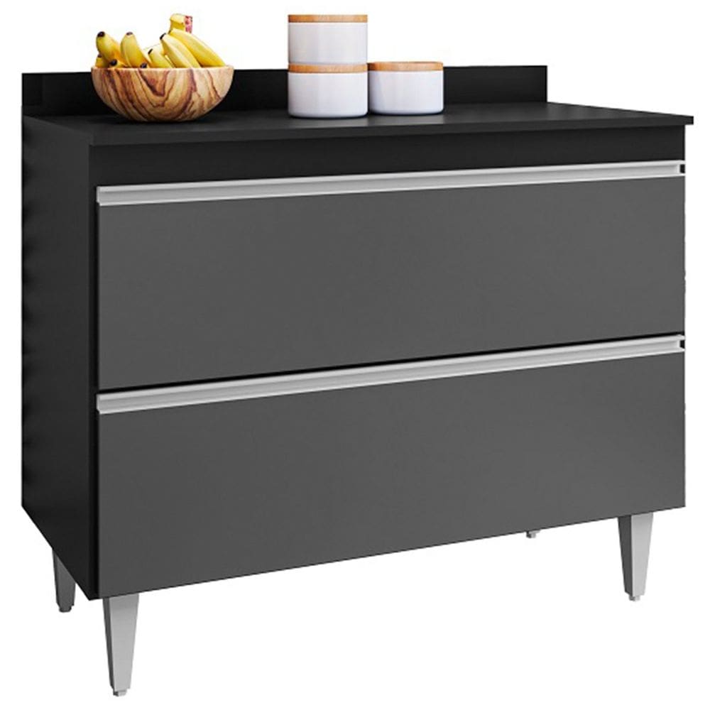 Balcão Multiuso para Cozinha com Tampo 2 Portas Diamante