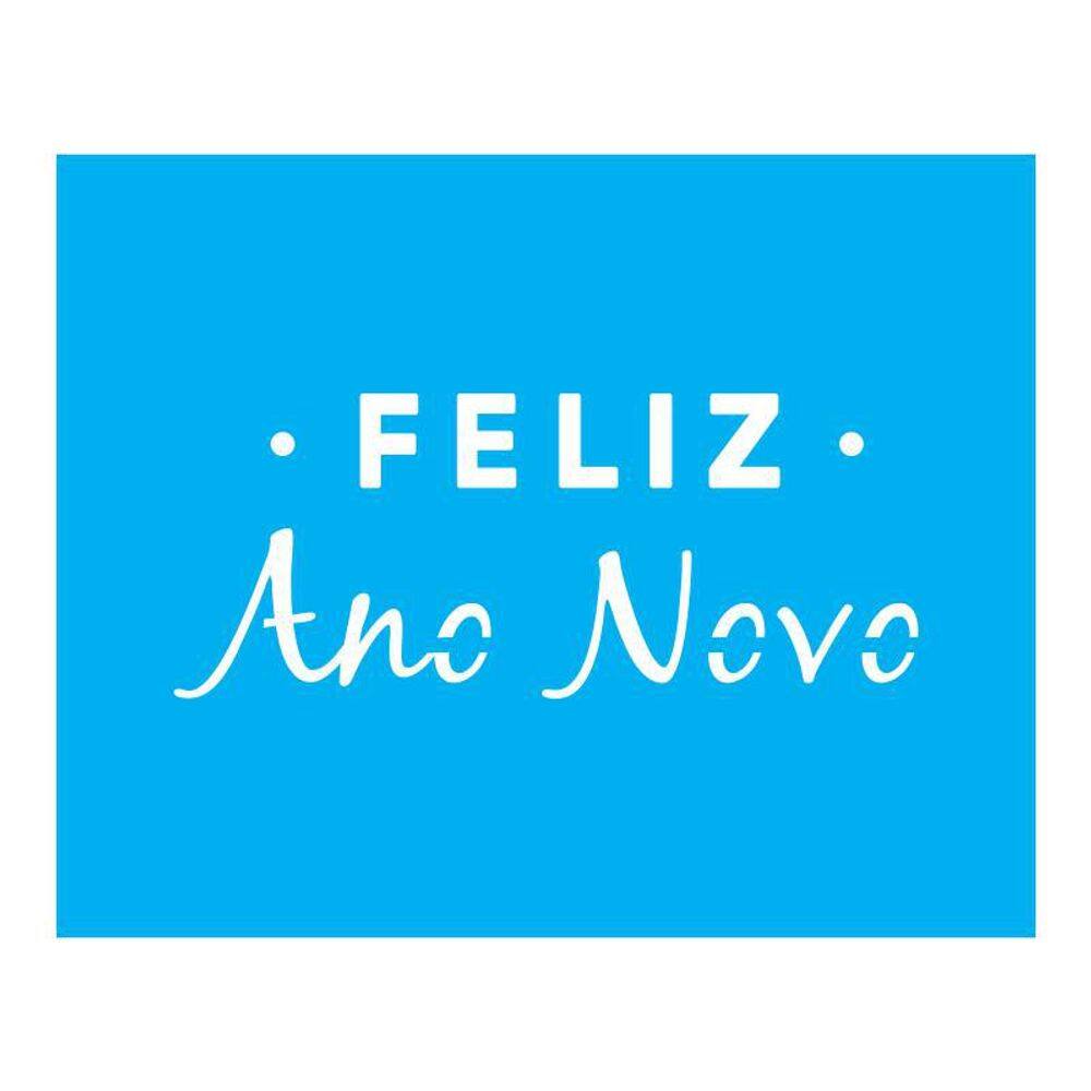 Stencil Tamako Feliz Ano Novo - 20X25Cm - Ref B666