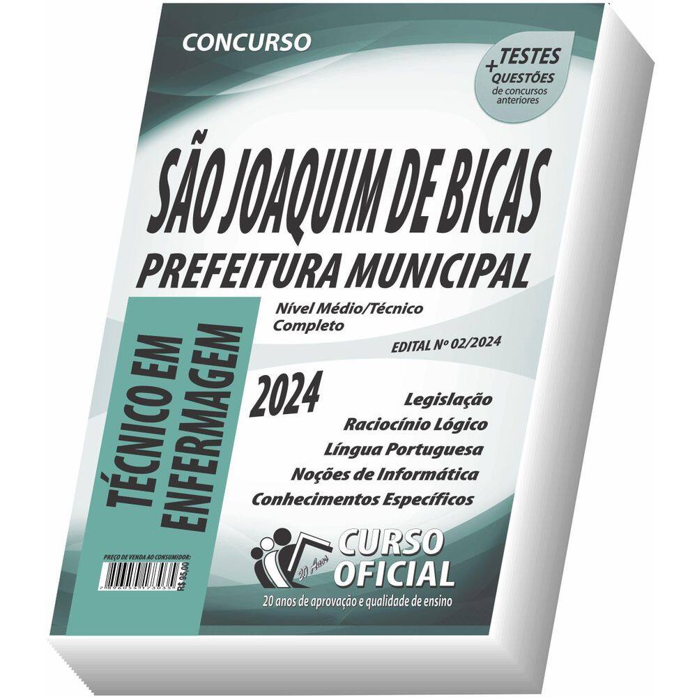Apostila São Joaquim De Bicas - Mg - Técnico Em Enfermagem