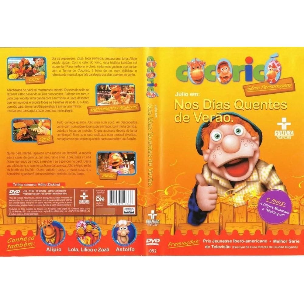 Dvd Cocoricó - Júlio Em : Nos Dias Quentes De Verão