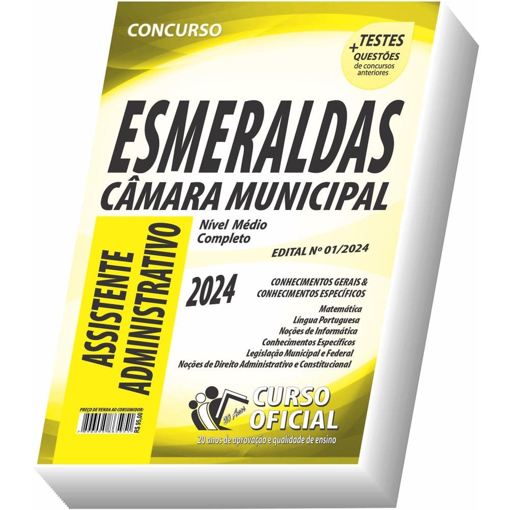 Apostila Câmara De Esmeraldas Mg - Assistente Administrativo