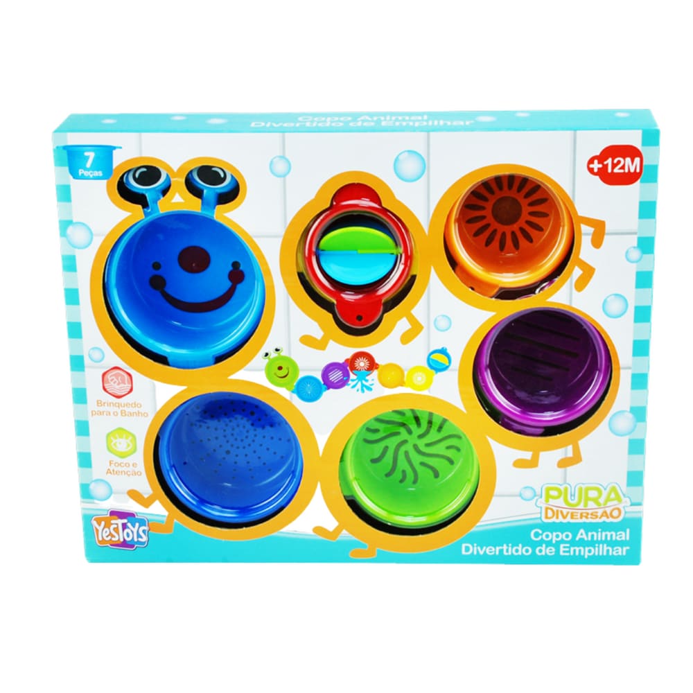 Copo Animal Divertido de Empilhar - Pura Diversão