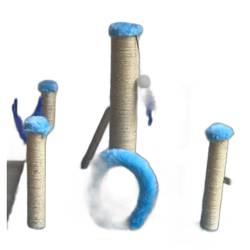 Arranhador Parquinho Para Gatos Azul