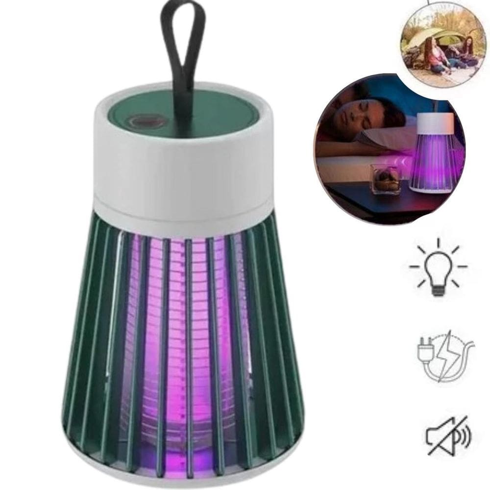 Luminária Mata Insetos Portátil Para Restaurante