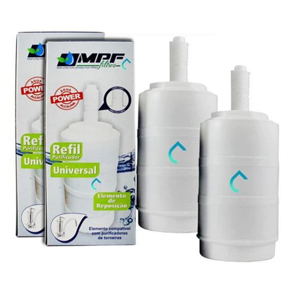 Kit 2 Filtro Refil Torneira Filtro Bica Móvel Lorenzetti