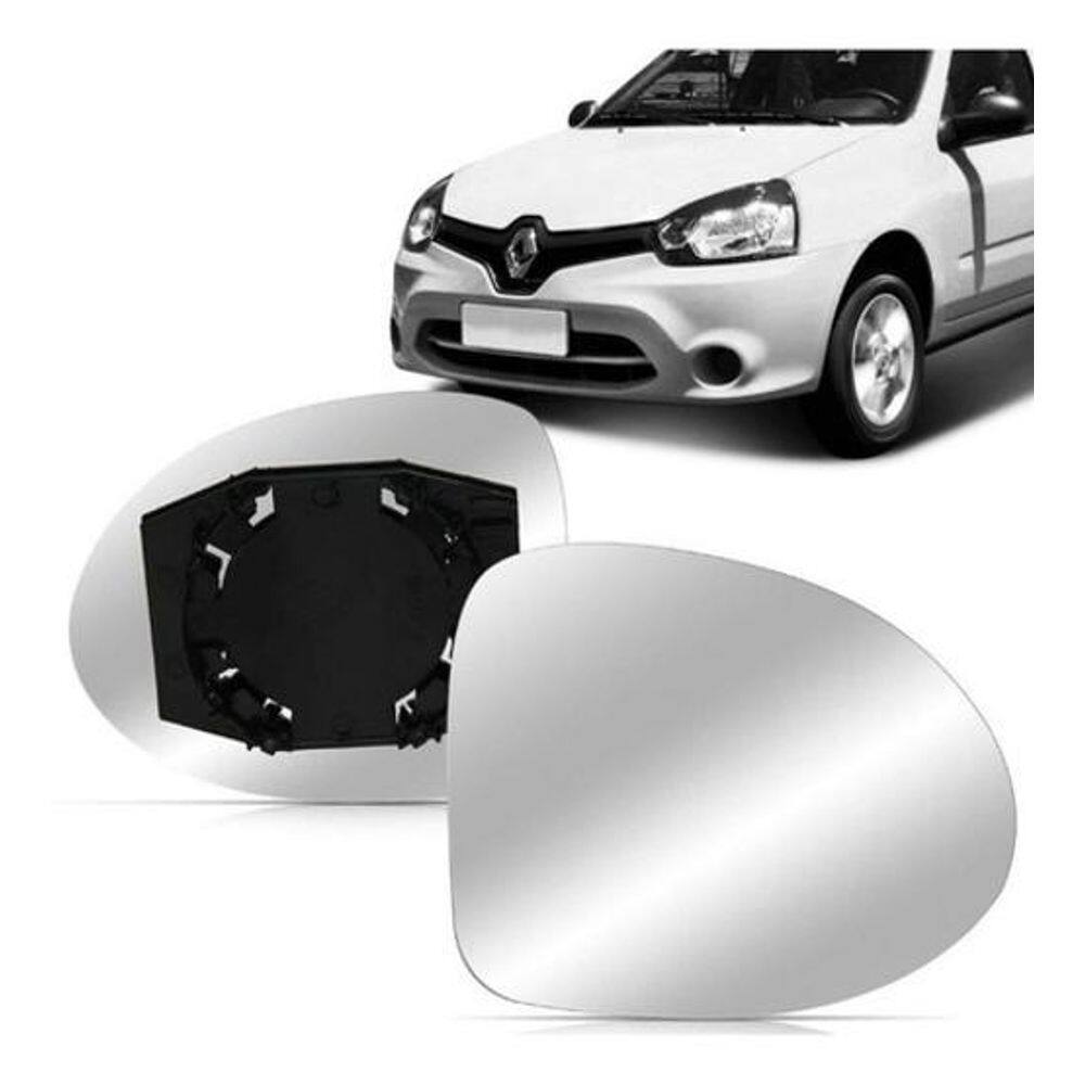 Lente Espelho Retrovisor Renault Clio 2015 Esquerdo