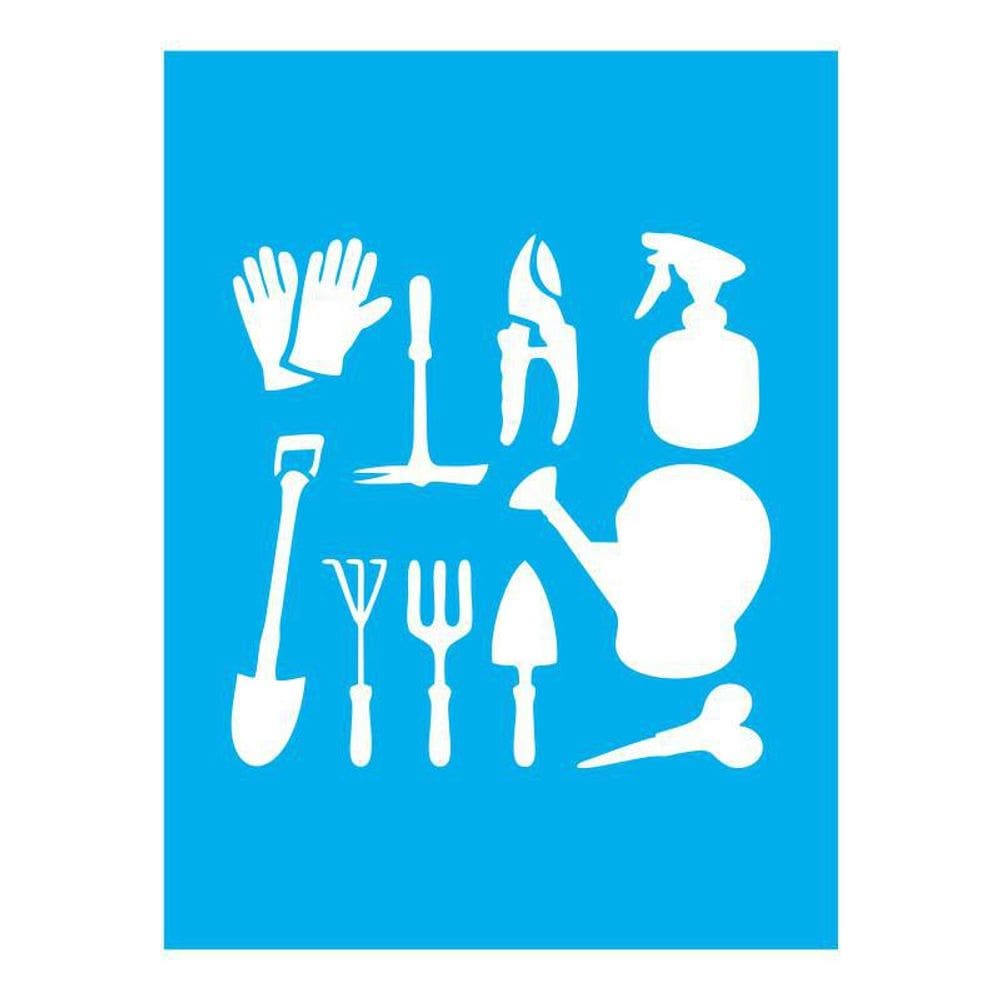 Stencil Tamako Jardinagem Ferramentas - 15X20Cm - Ref 8800