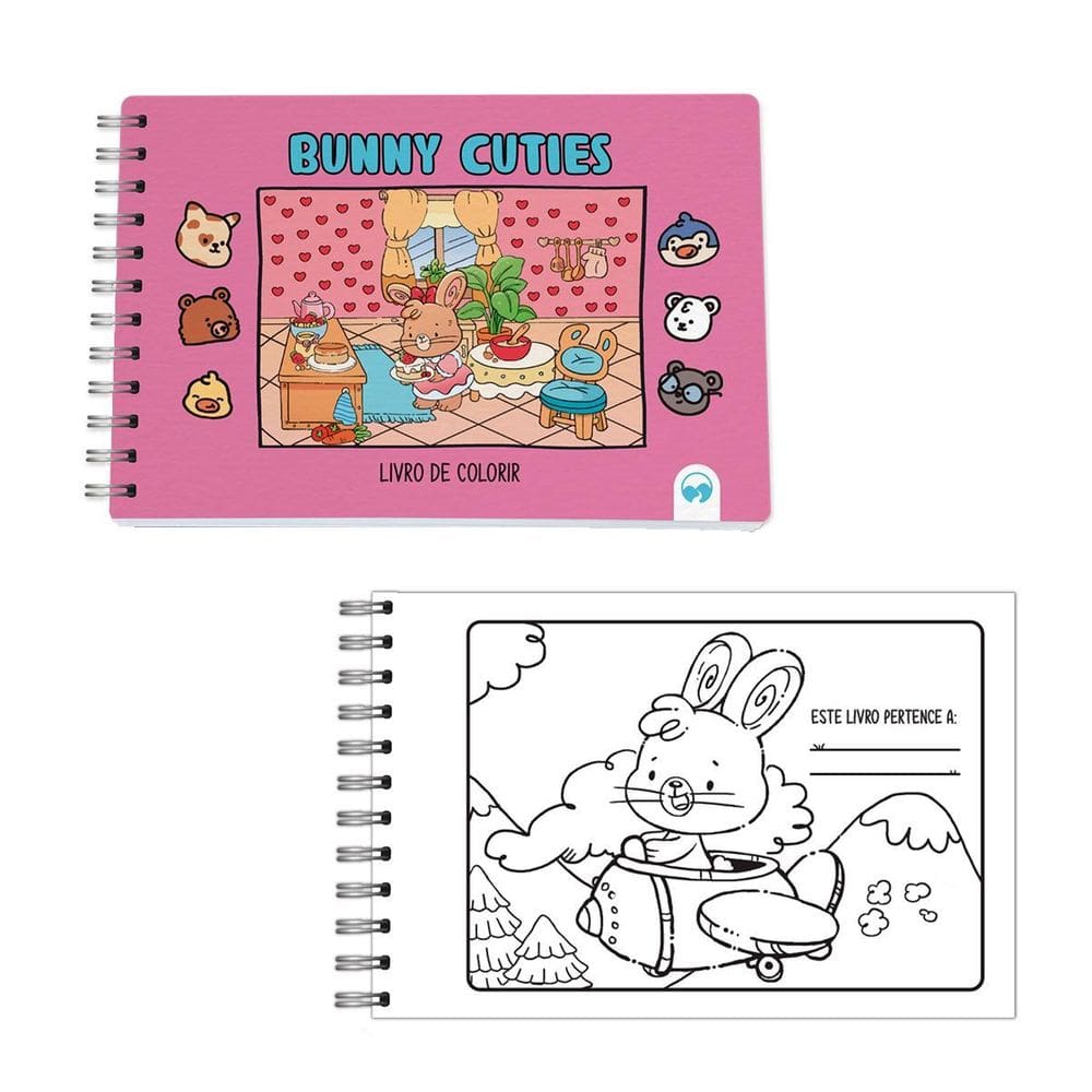 Livro De Colorir Bunny Cuties Vale Das Letras 64 Páginas