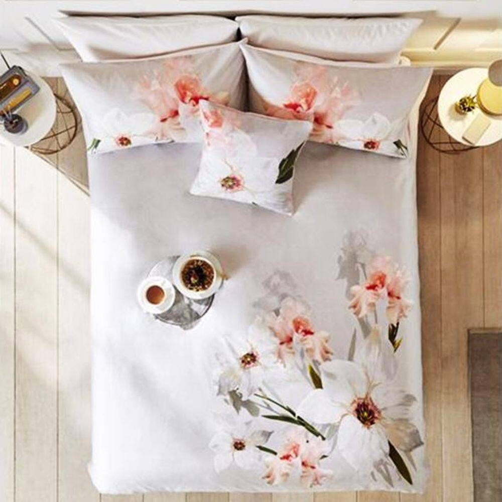 Lençol Solteiro Com Elástico Flowers Decor + 1 Fronha