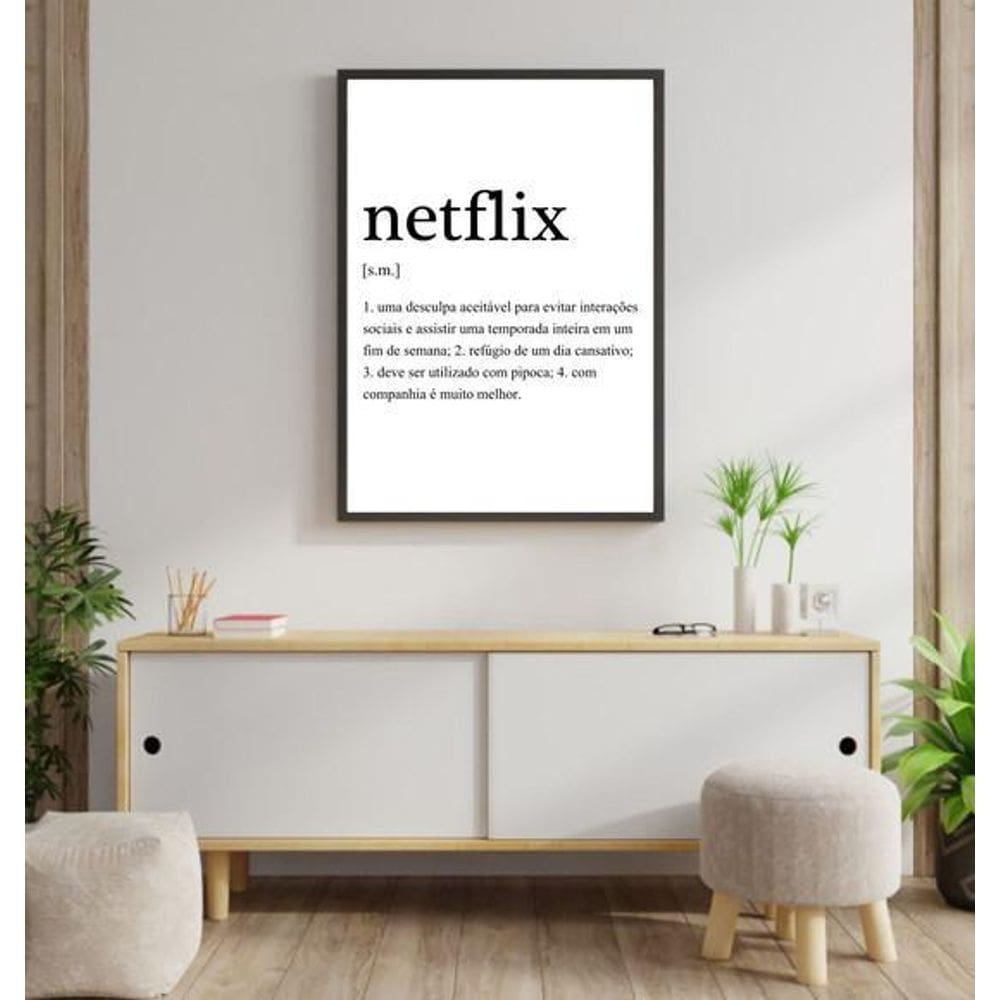 Quadro Decorativo Significado Netflix 45X34Cm