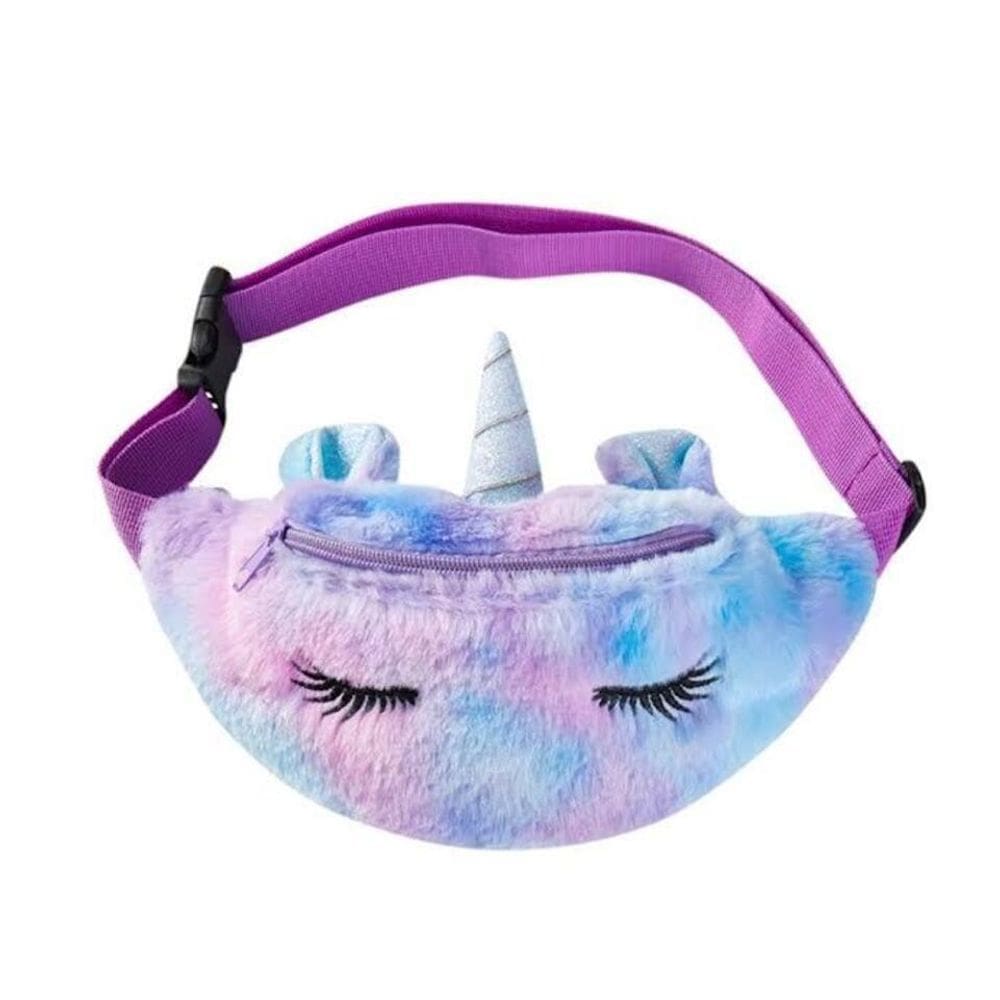 Pochete Infantil Unicórnio Bolsa Cintura Mochila Escolar