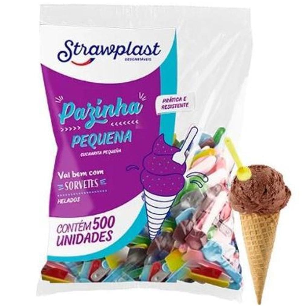 Pazinha Pequena Strawplast Com 200 Unidades