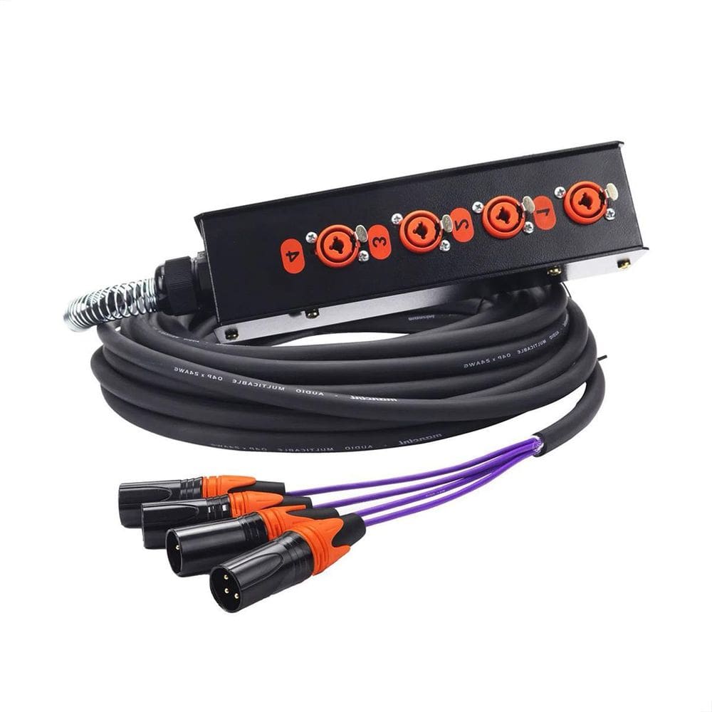 Medusa 4 Vias Montada Conectores Profissionais - 6 Metros