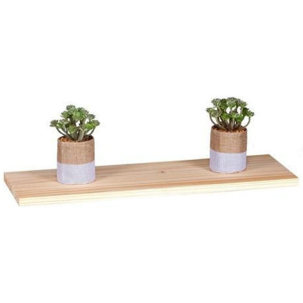 Prateleira 60X20Cm Suporte Invisível Madeira Maciça Prancha