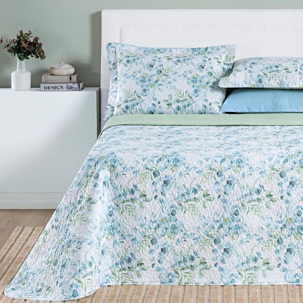 Cobre Leito King Size 100% Algodão Selin 200 Fios Bordado