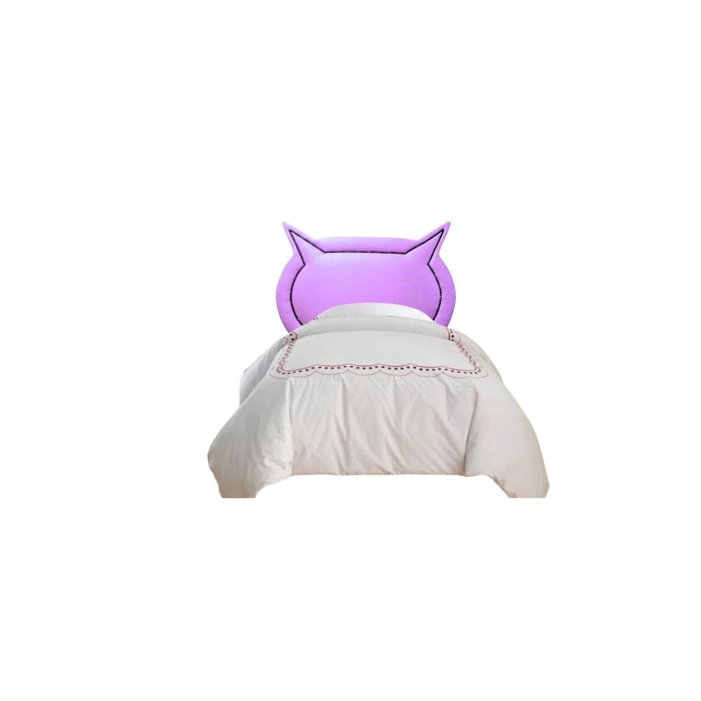 Cabeceira Box Solteiro Estofada Deluxe Gatinho Lilás