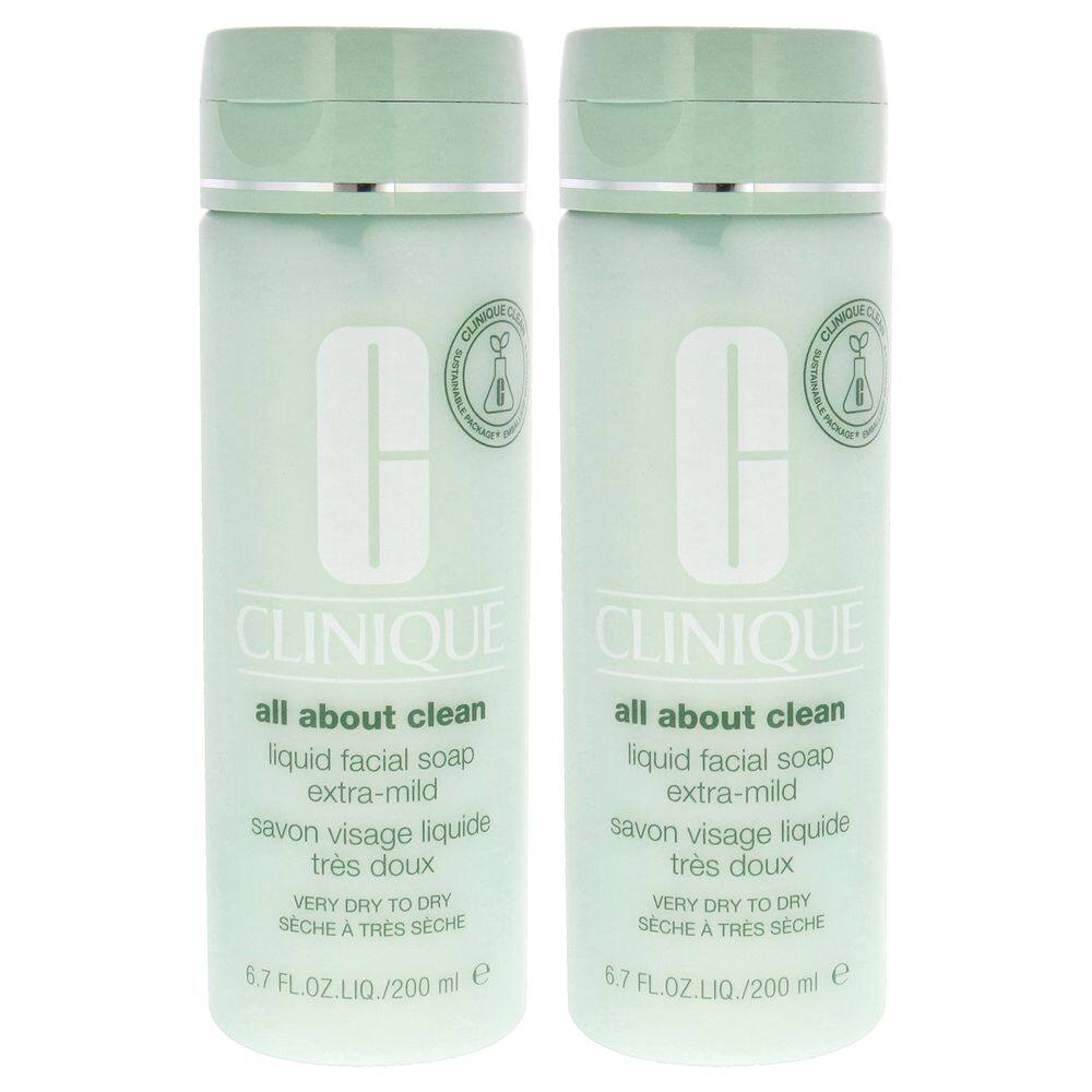 Sabonete facial Clinique All About Clean Extra Mild, pacote 2 de 200 ml