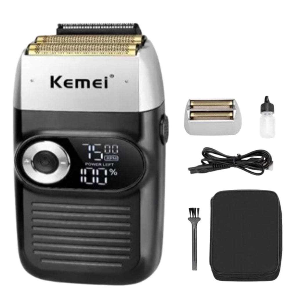Barbeador Kemei Km-2026 Silencioso Para Barbear Em Casa