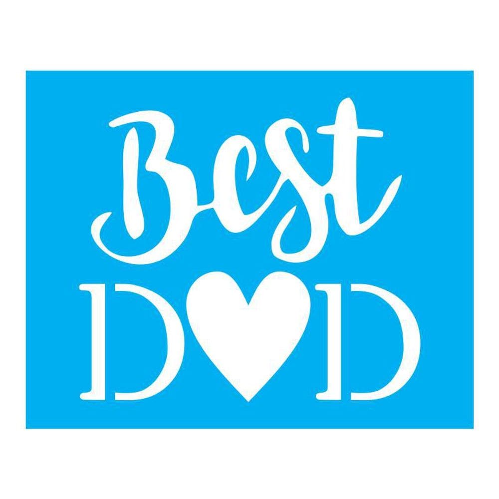 Stencil Tamako Best Dad - 20X25Cm - Ref B242