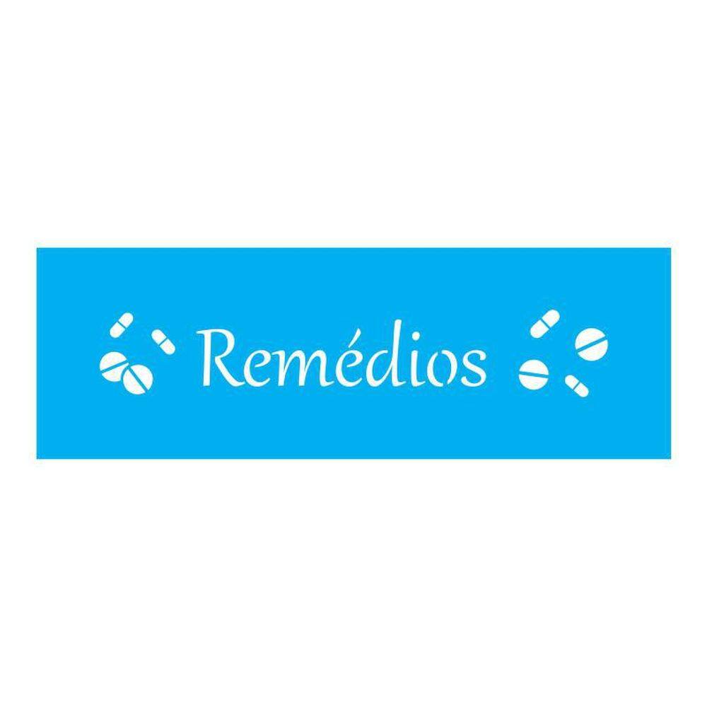 Stencil Tamako Remédios - 10X30Cm - Ref 792