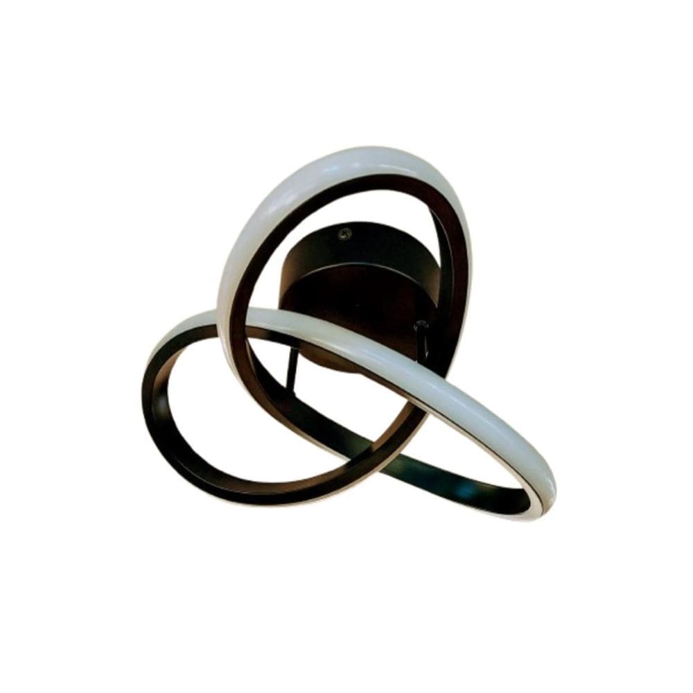 Luminária Plafon Moderno Led 20W 3200K Preto Cinderella