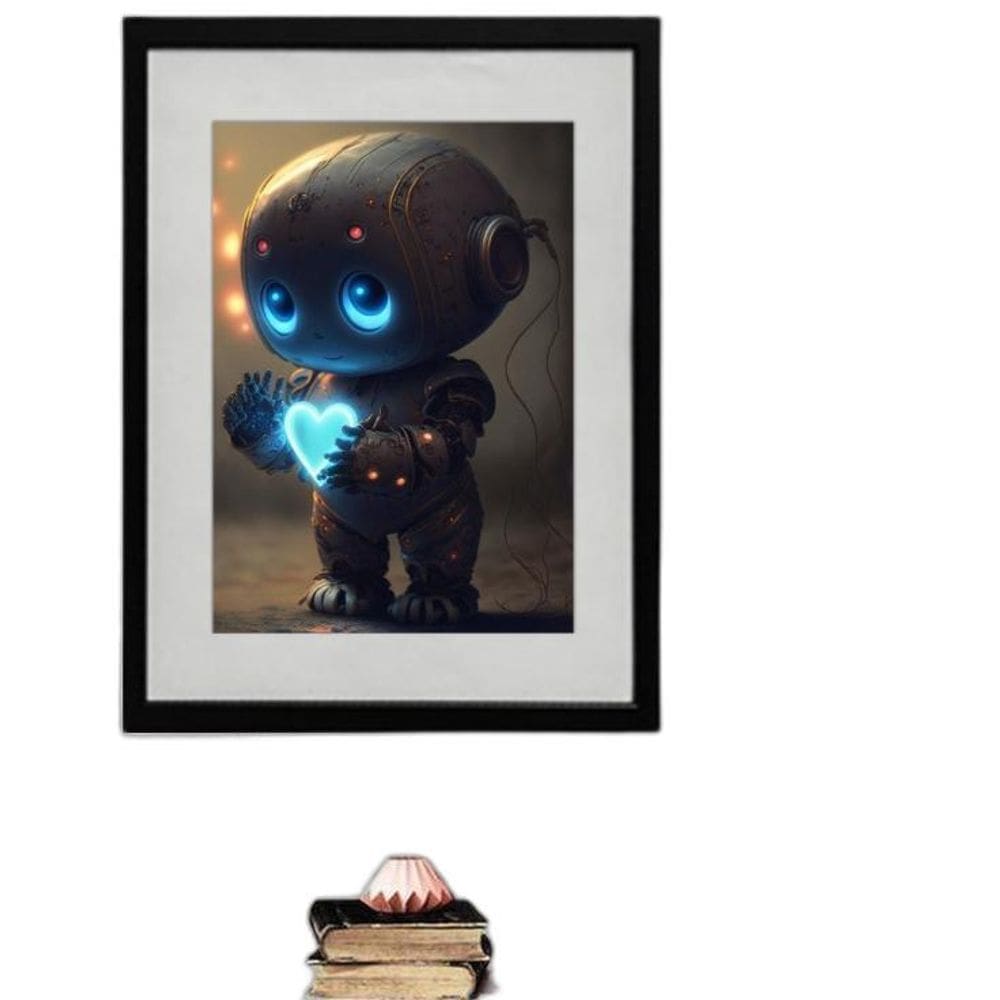 Quadro Robozinho Brilho Da Curiosidade 60X48Cm