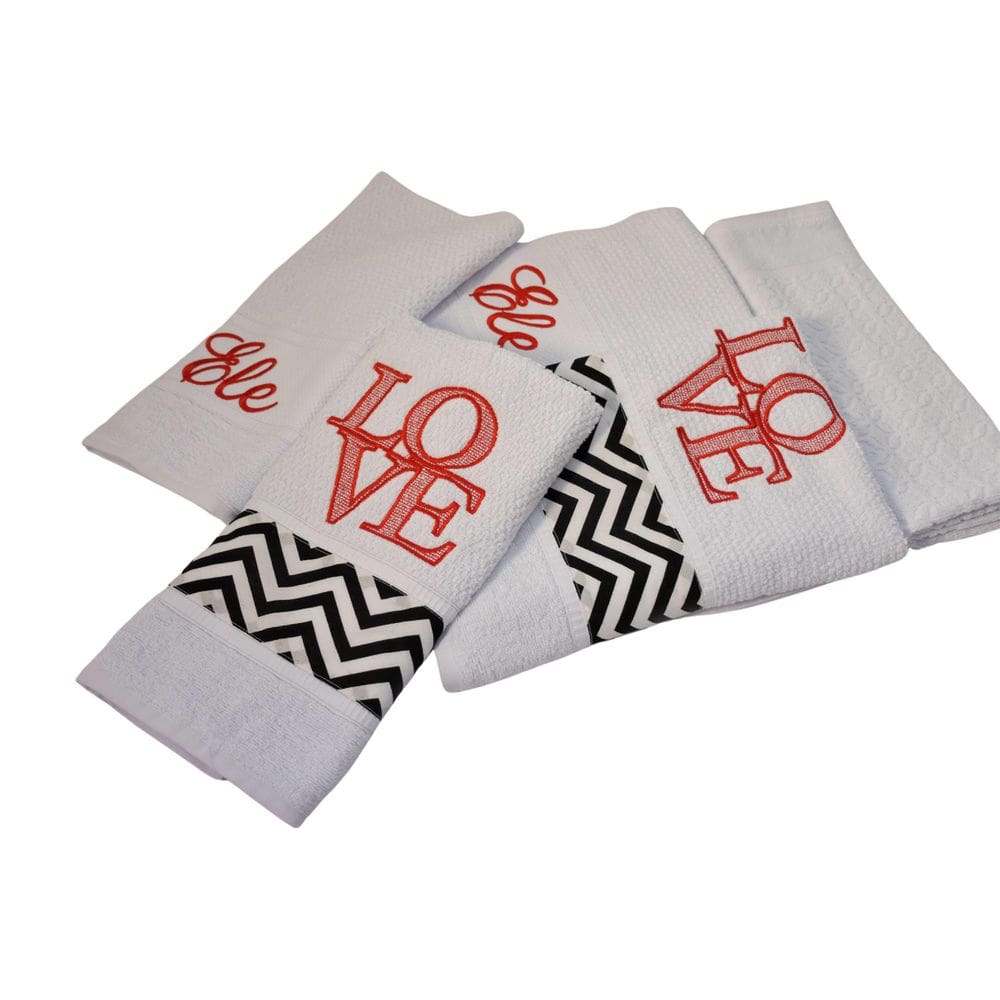 Jogo De Banho Noblesse Luxo Bordado 5 Peças Branco Love