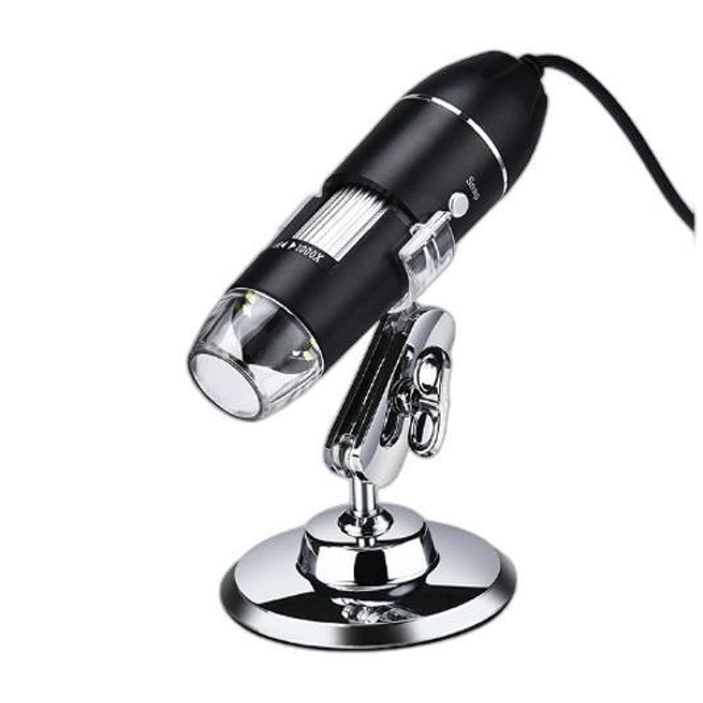 Microscópio Usb Celular E Pc Zoom 1600X 2Mp +