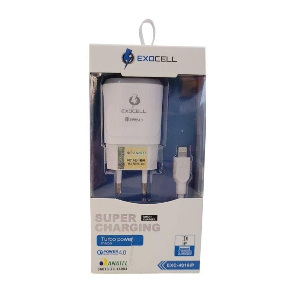 Carregador de Celular IP 4A V9 Turbo Power - Exocell