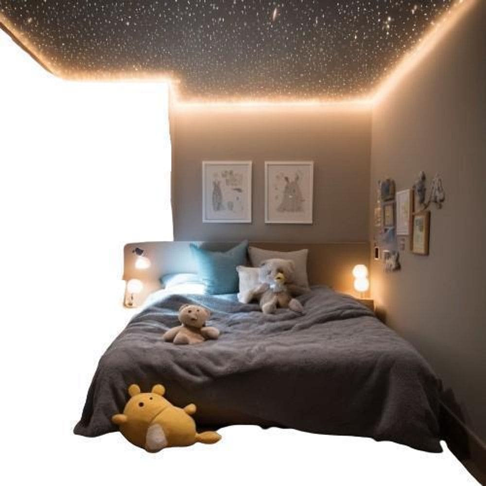 Kit Reluzente Fibra Ótica 100 Pontos Rgb Decorativo