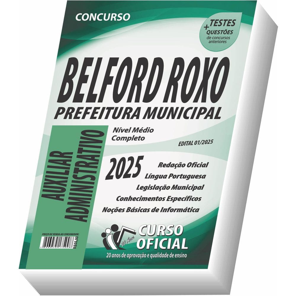 Apostila Belford Roxo - Rj - Auxiliar Administrativo