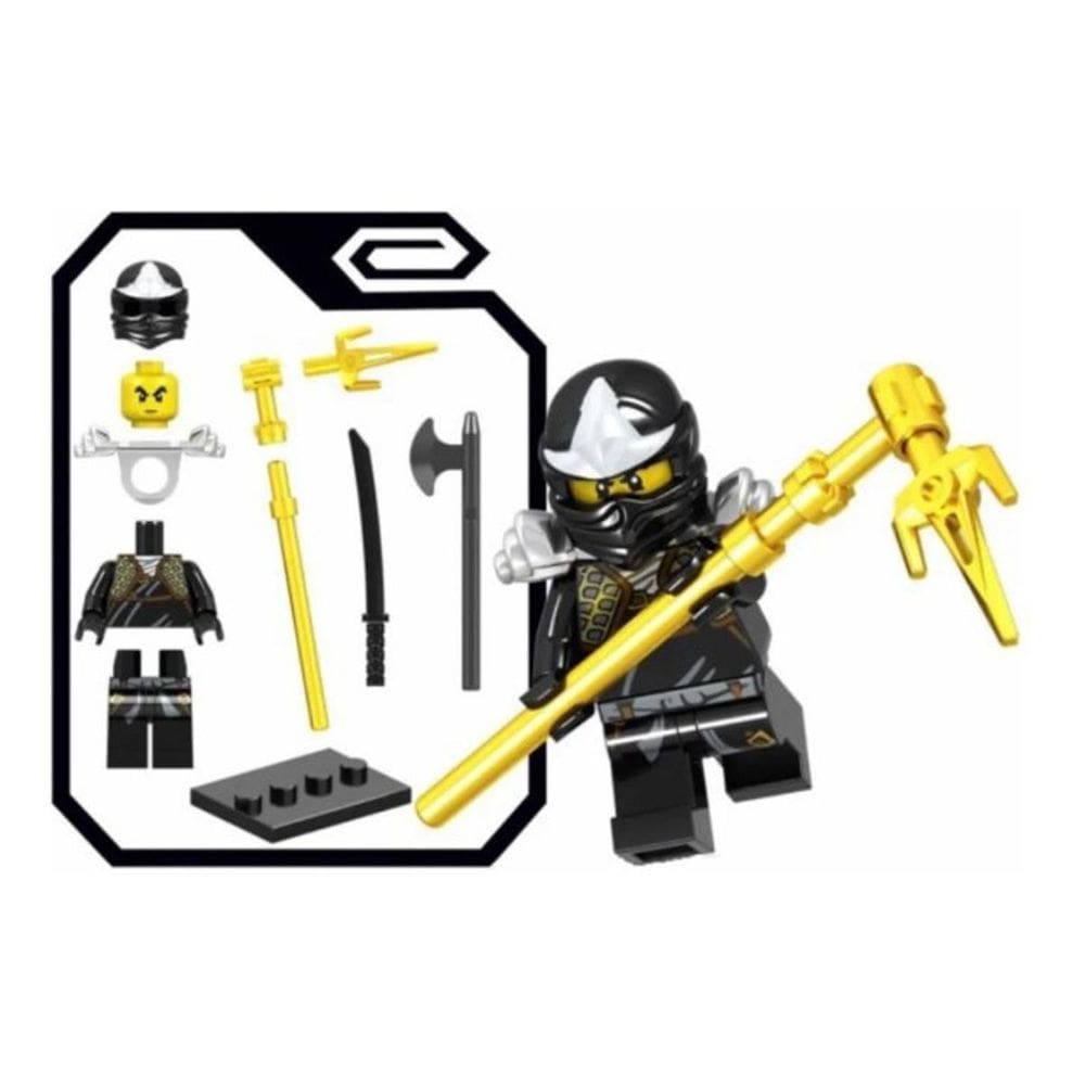 Boneco Blocos De Montar Cole Ninja Go Earth Ninjago