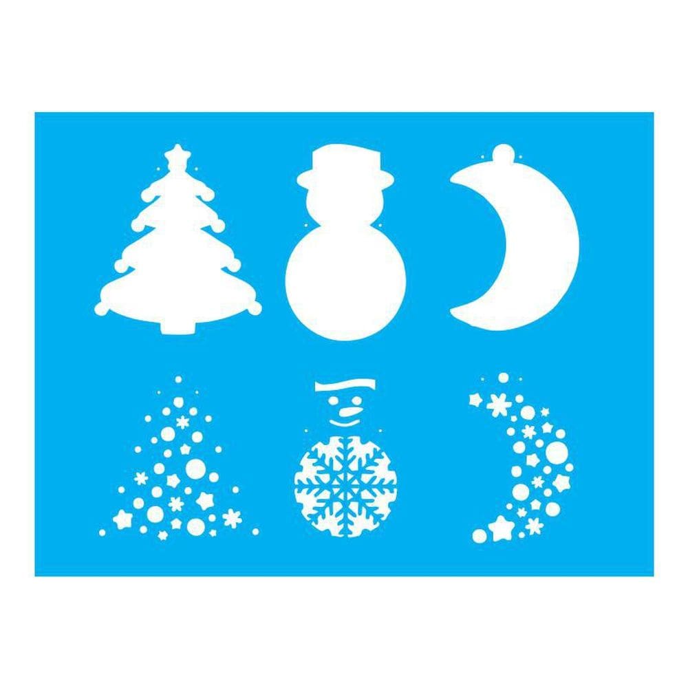 Stencil Tamako Enfeites Natal - 15X20Cm - Ref A2033