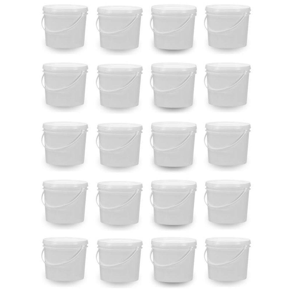 Balde Para Pano De Prato 1.8L Branco 20 Pçs