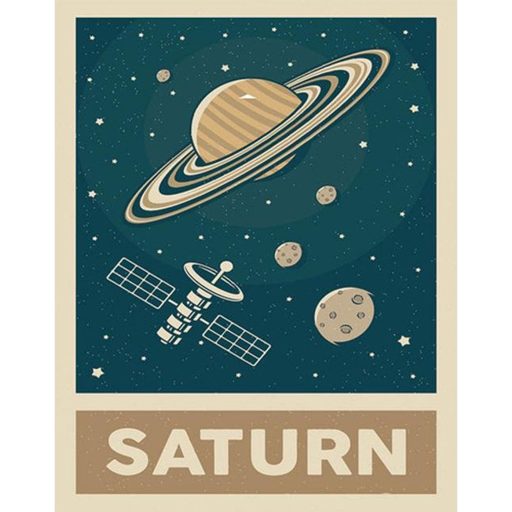 Kit 3 Placas Saturn Planeta 36X46