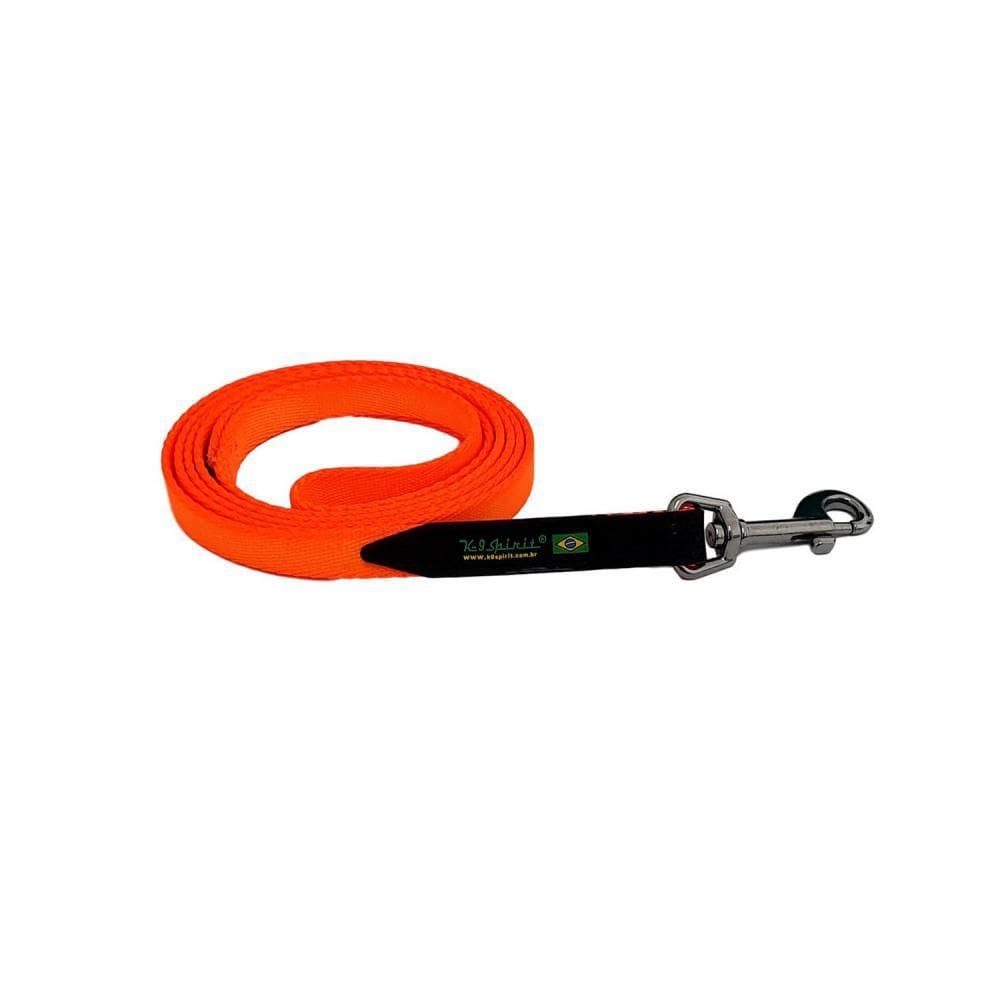 Guia Poliéster K-9 Spirit Laranja Cítrico 1,5M - M