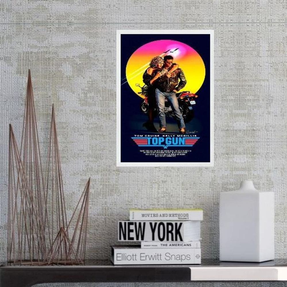 Quadro Poster Filme Top Gun 24X18Cm