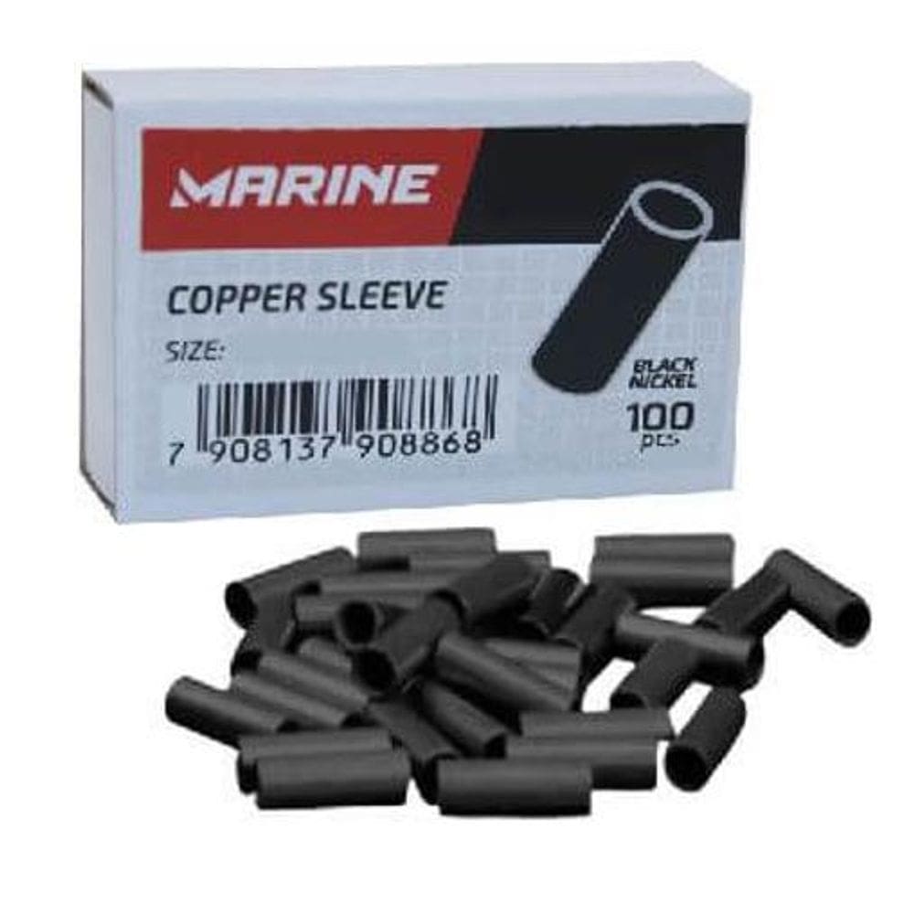Luva Cano Conector Cabo Fio Aço Pesca 2,2X7,8Mm Black Marine