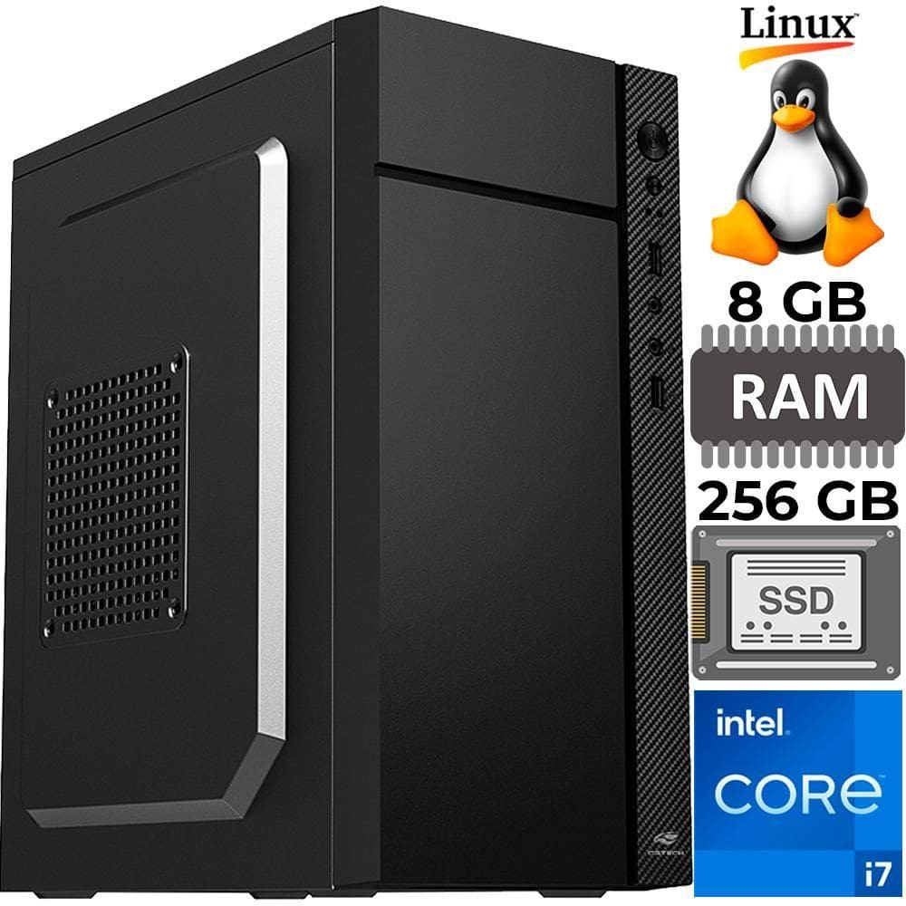 Computador Core I7-4770, Placa H81, 8Gb Ram, Ssd 256Gb,Linux