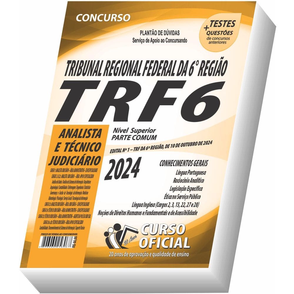 Apostila Trf 6 - Técnico E Analista Judiciário - Parte Comum