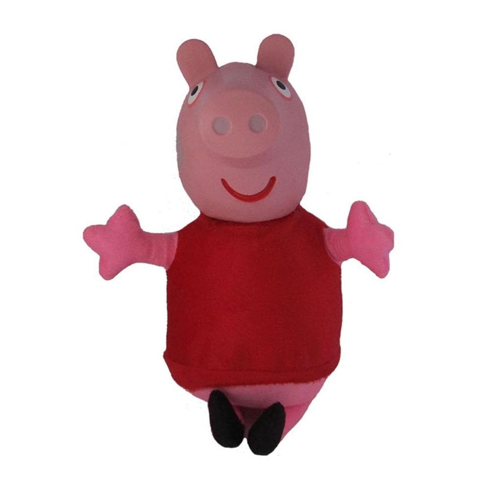 Pelúcia Peppa Pig 30Cm Brinquedo Vestido Vermelho