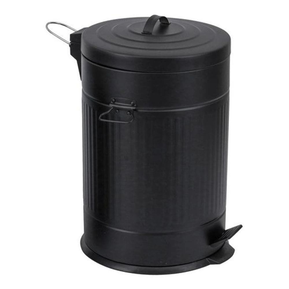 Lixeira Multiuso Importada - Aço - 20 Litros - Preto