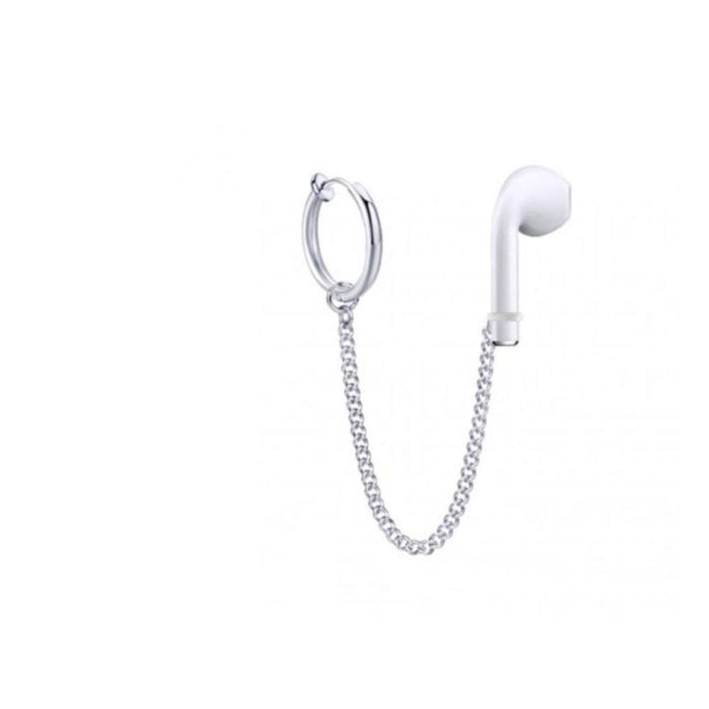 Suporte Par Brinco Corrente Fone Seguro Sem Fio Argola