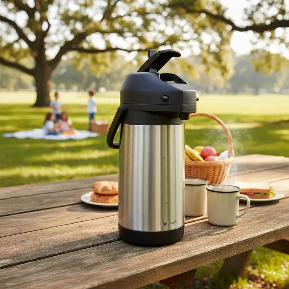 Garrafa Térmica 100% Inox 2,5l Madri Unitermi Quente E Frio